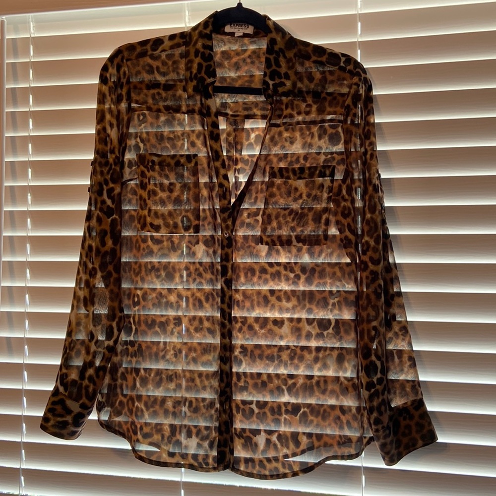 Express Portofino Shirt-Leopard